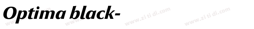 Optima black字体转换 Optima black字体转换